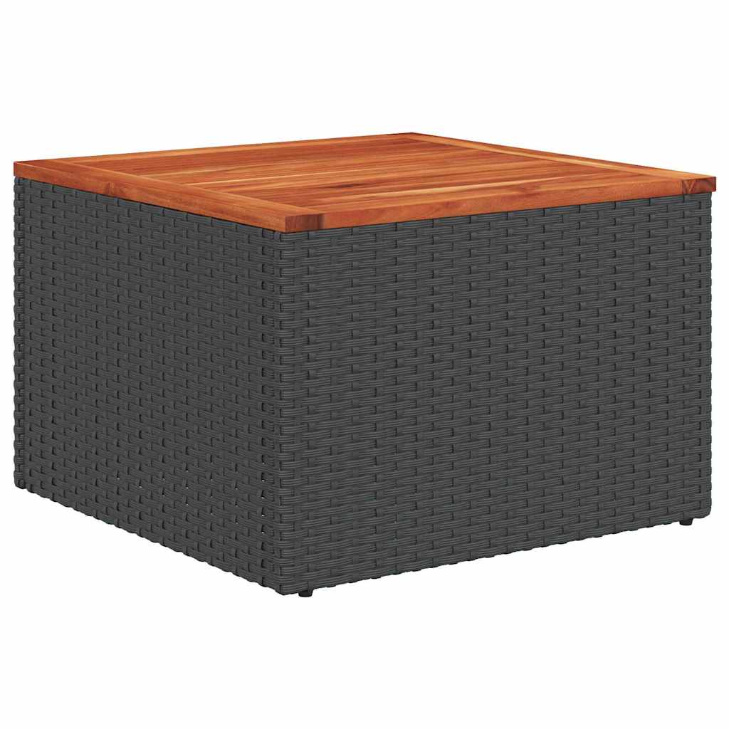 vidaXL Σετ Καναπέ Κήπου με μαξιλάρι 6 pcs Μαύρο 55 x 55 x 37 εκ