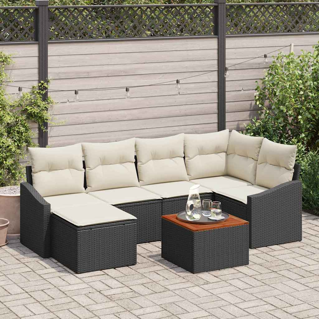 vidaXL Σετ Σαπουνιών Κήπου 7 pcs Μαύρος, λευκός 55 x 55 x 37 εκ