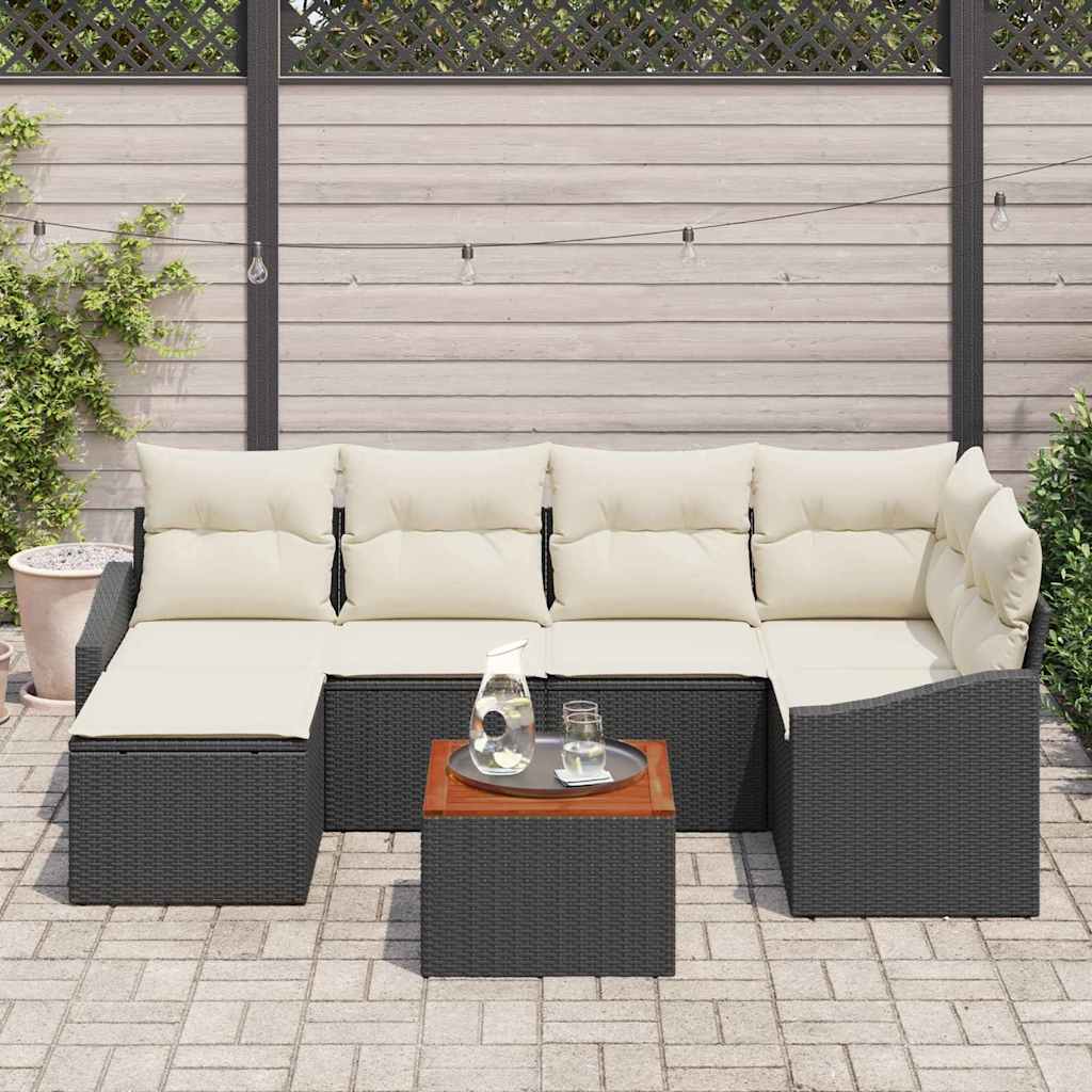 vidaXL Σετ Σαπουνιών Κήπου 7 pcs Μαύρος, λευκός 55 x 55 x 37 εκ