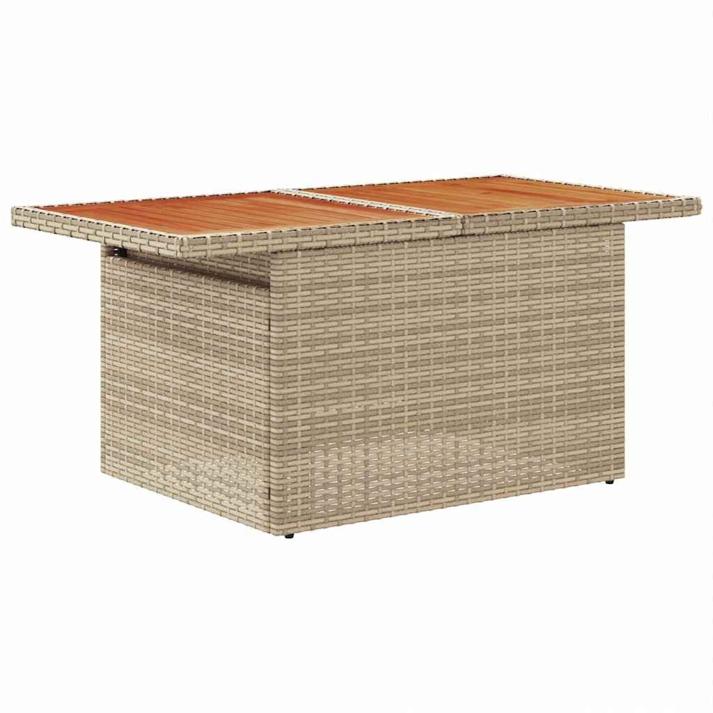 vidaXL Σετ Καναπέ Κήπου με αποθήκευση 6 pcs Μπεζ Πολυ ράταν