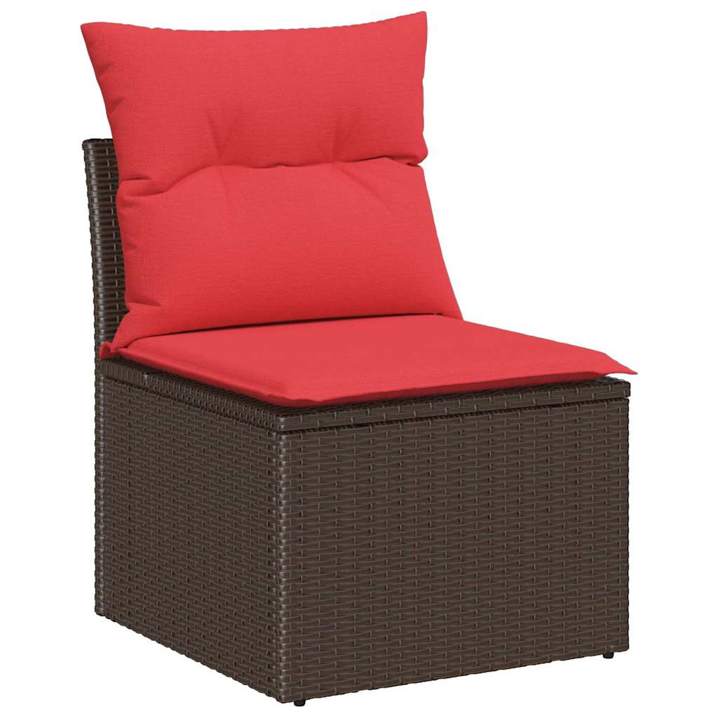 vidaXL Σετ Καναπέ Κήπου 6 τμχ. Καφέ συνθετικό ρατάν