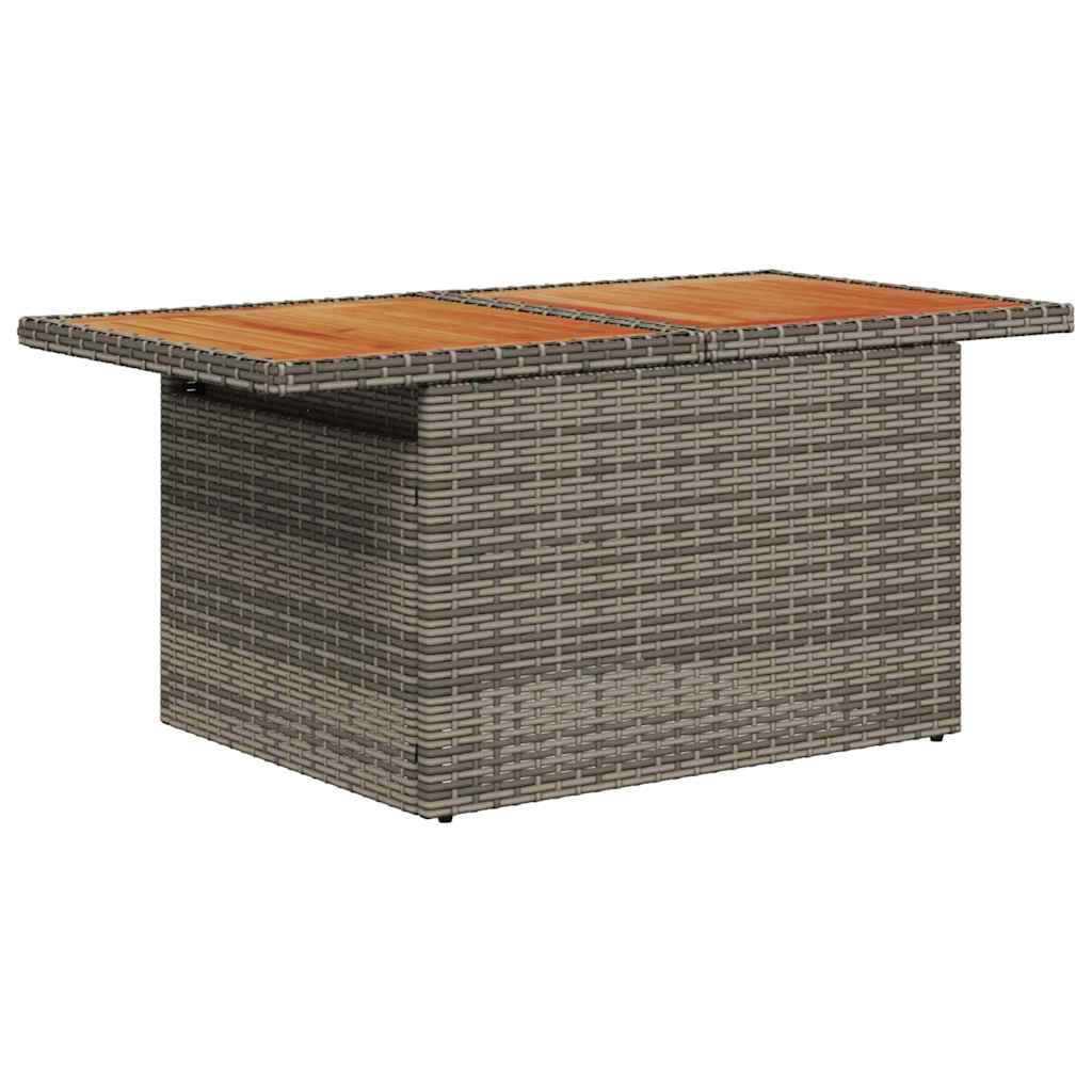 vidaXL Σετ Καναπέ Κήπου 7 τμχ. Γκρι συνθετικό ρατάν