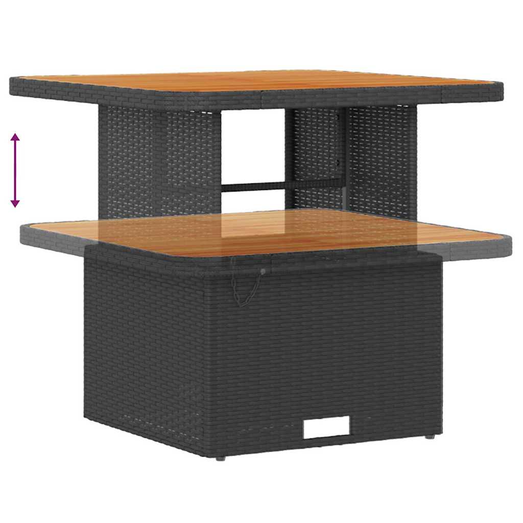 vidaXL Σετ Καναπέ Κήπου 12 pcs Μαύρο και κρεμ 80 x 80 x 71 cm