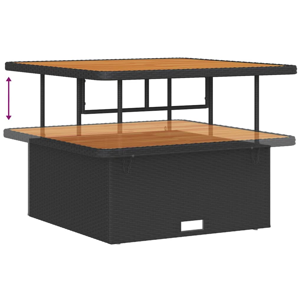 vidaXL Σετ Καναπέ Κήπου 12 pcs Μαύρο και Κρέμα 100 x 100 x 71 cm