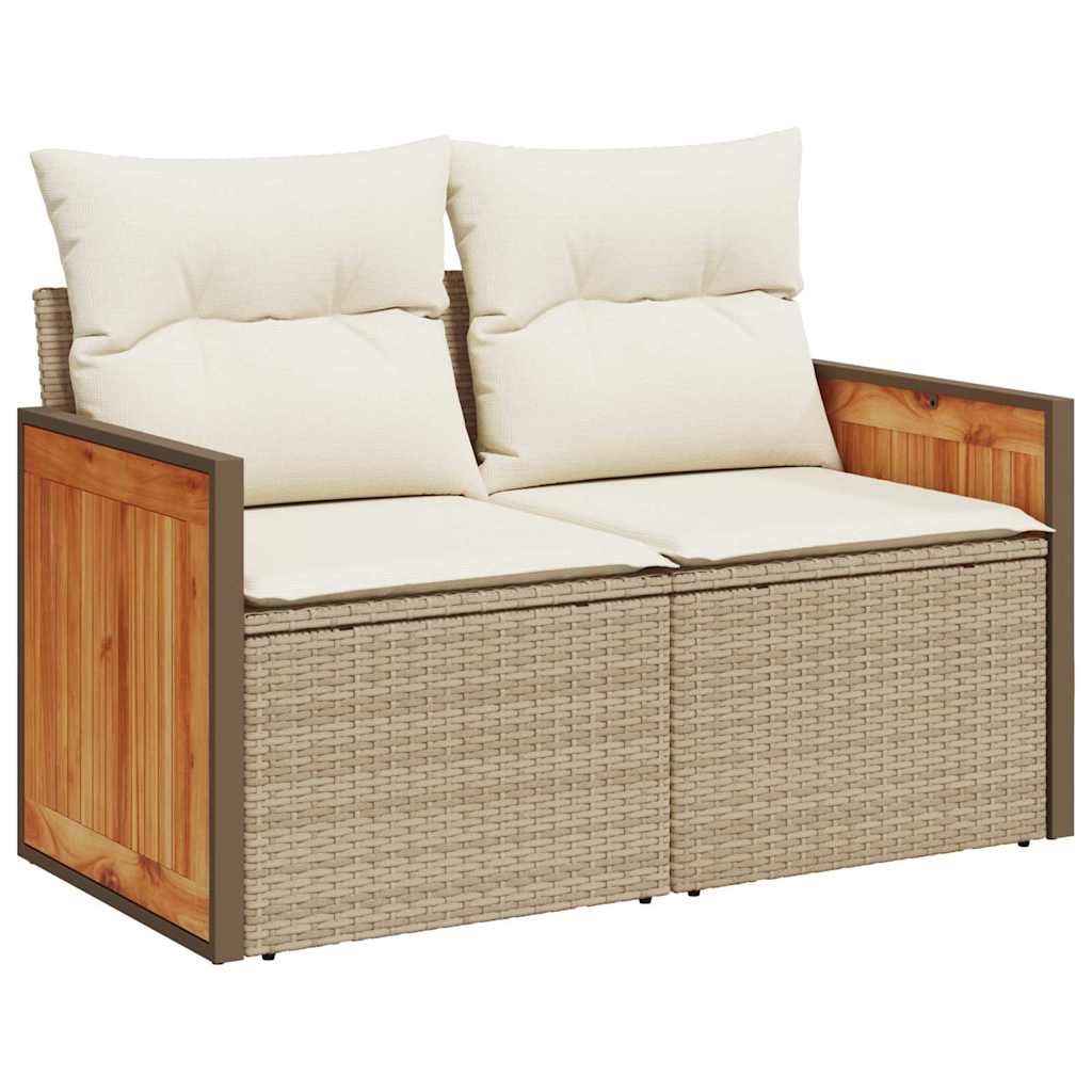 vidaXL Σετ Καναπέ Κήπου 11 pcs Μπεζ και Κρέμα 100 x 100 x 71 cm