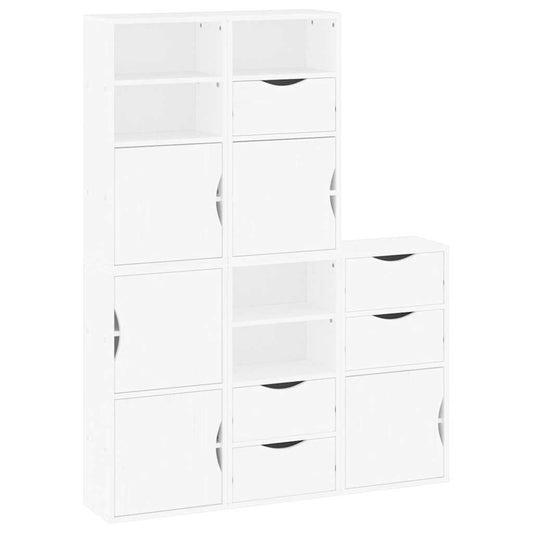 vidaXL Πλαϊνά ντουλάπια 5 τεμ. ODDA 40x24x79 εκ. από Μασίφ Ξύλο Πεύκου
