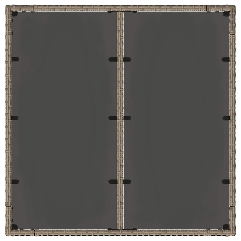 Σετ Τραπεζαρίας Κήπου vidaXL 3 Τεμαχίων Γκρι Πολυ Ράτταν