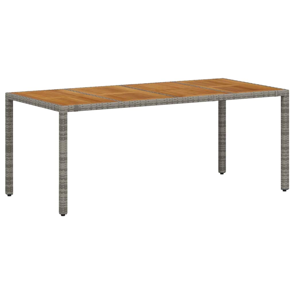 vidaXL Σετ Κήπου Τραπεζαρίας 9 Τεμαχίων Γκρι Πολυ Ράτταν Ακακία