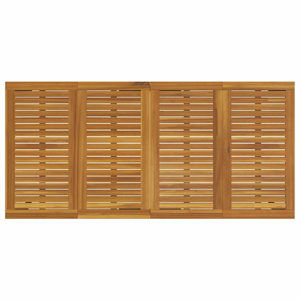 vidaXL 9 Τεμαχίων Σετ Τραπεζαρίας Κήπου Μπεζ Πολυ Ρατάν Ακακία