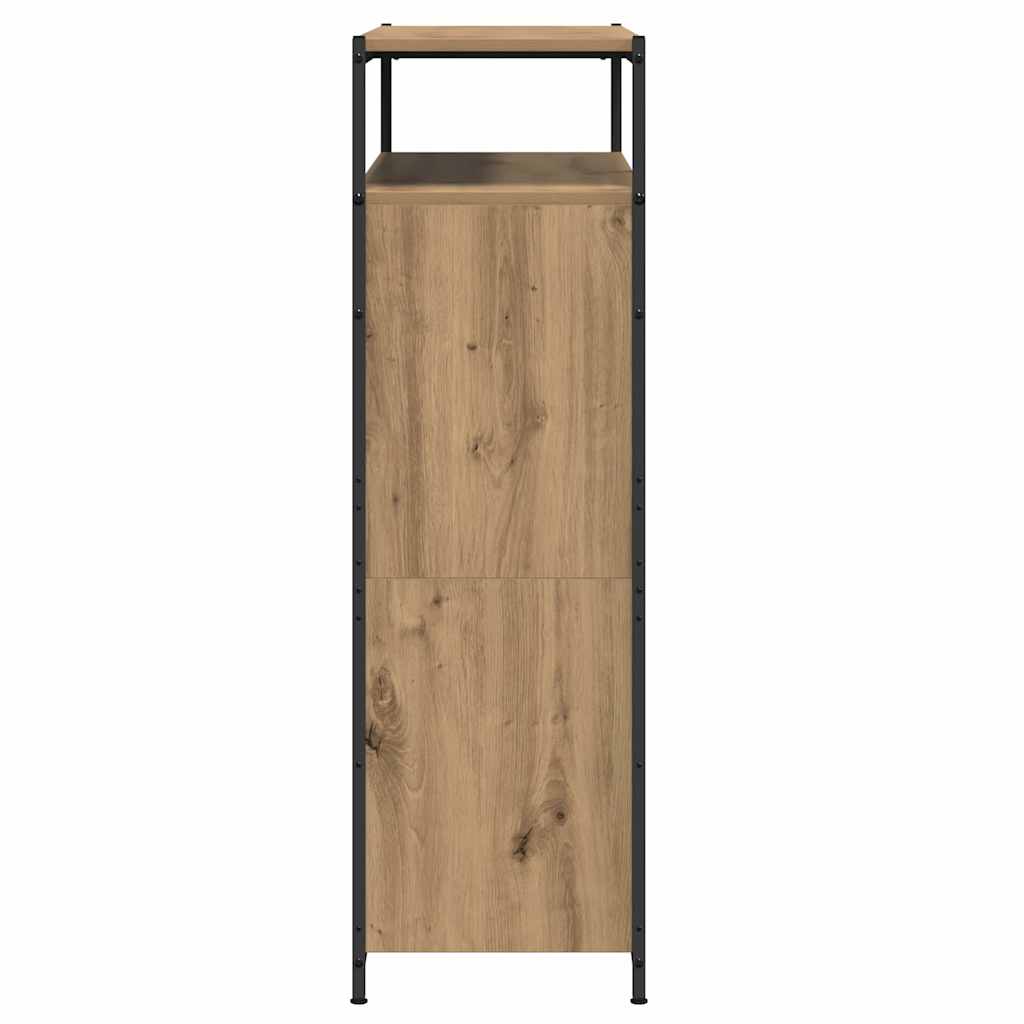 vidaXL Ντουλάπα Παπουτσιών με πόρτα artisan δρυς 100 x 34 x 112 εκ