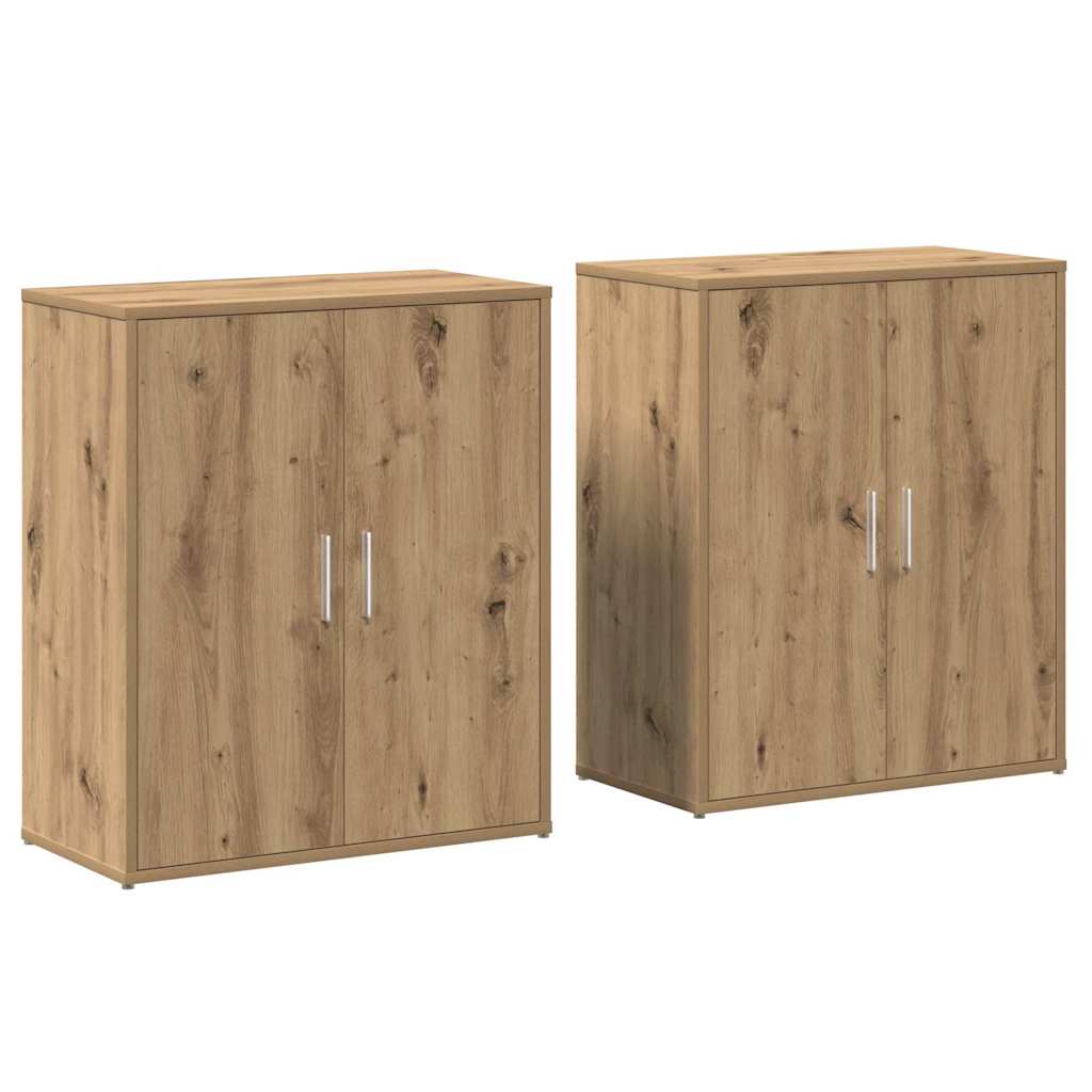vidaXL Highboard 2 pcs artisan δρυς 60 x 31 x 70 εκ Επεξεργασμένο ξύλο