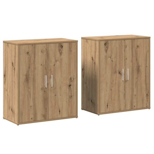 vidaXL Highboard 2 pcs artisan δρυς 60 x 31 x 70 εκ Επεξεργασμένο ξύλο