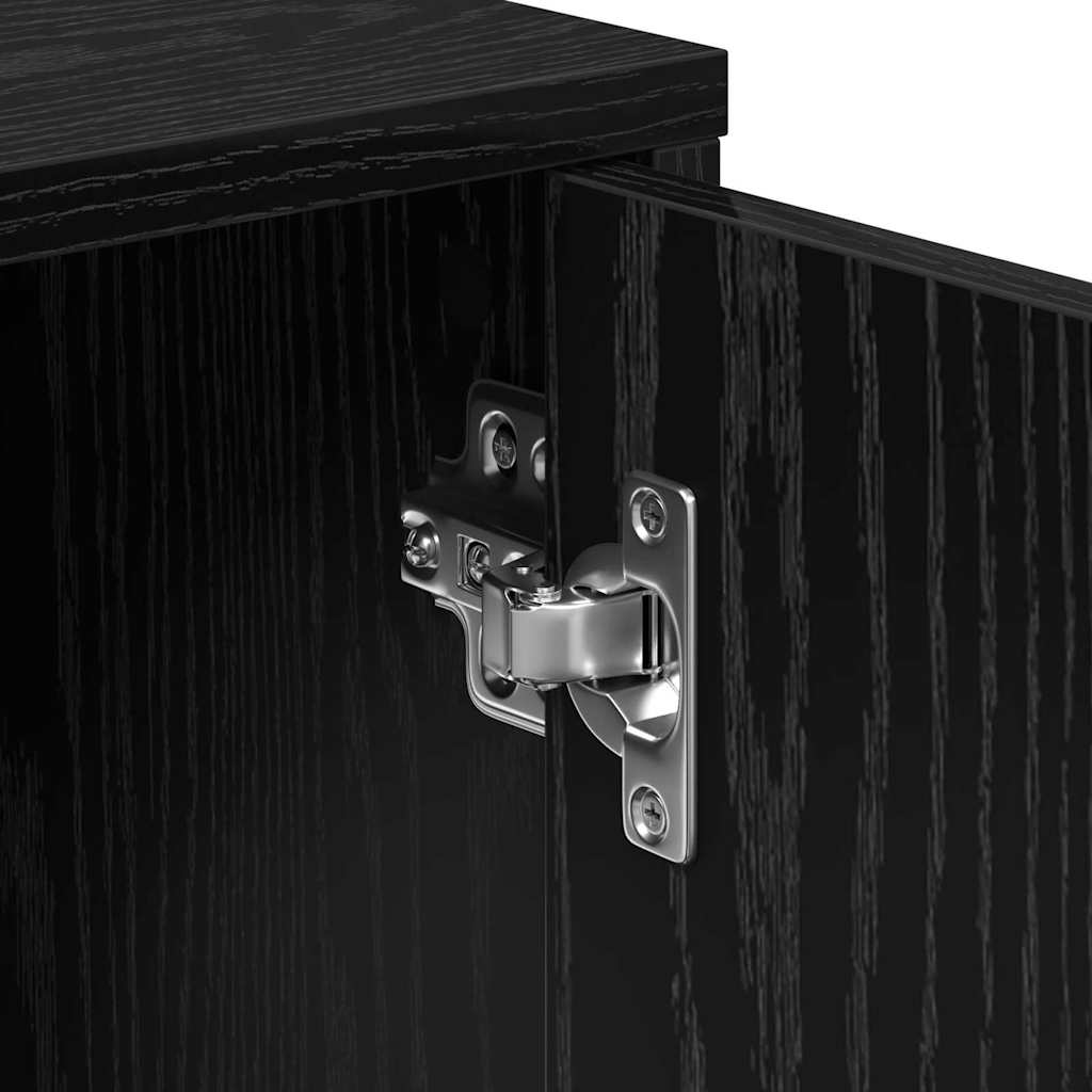 vidaXL Highboard 2 pcs Μαύρη δρυς 60 x 31 x 70 εκ Επεξεργασμένο ξύλο