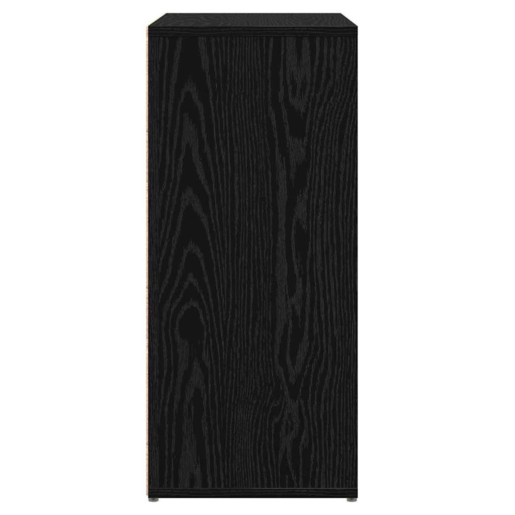vidaXL Highboard 2 pcs Μαύρη δρυς 60 x 31 x 70 εκ Επεξεργασμένο ξύλο