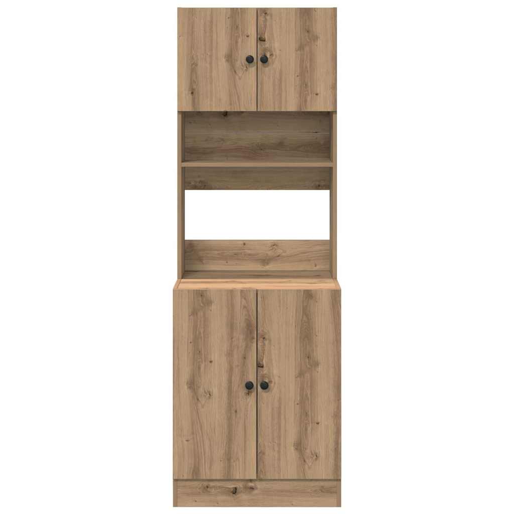 vidaXL Ντουλάπα Κουζίνας με ράφι artisan δρυς 60 x 50 x 180 εκ