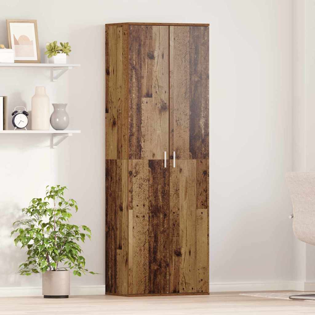 vidaXL Highboard Παλιό Ξύλο 60 x 35 x 180 εκατοστά Επεξεργασμένο ξύλο