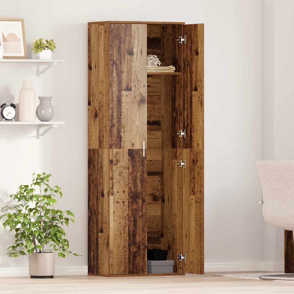 vidaXL Highboard Παλιό Ξύλο 60 x 35 x 180 εκατοστά Επεξεργασμένο ξύλο