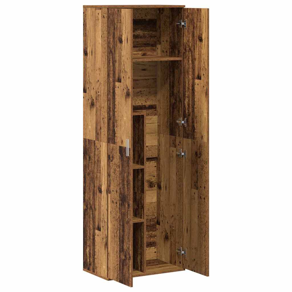 vidaXL Highboard Παλιό Ξύλο 60 x 35 x 180 εκατοστά Επεξεργασμένο ξύλο