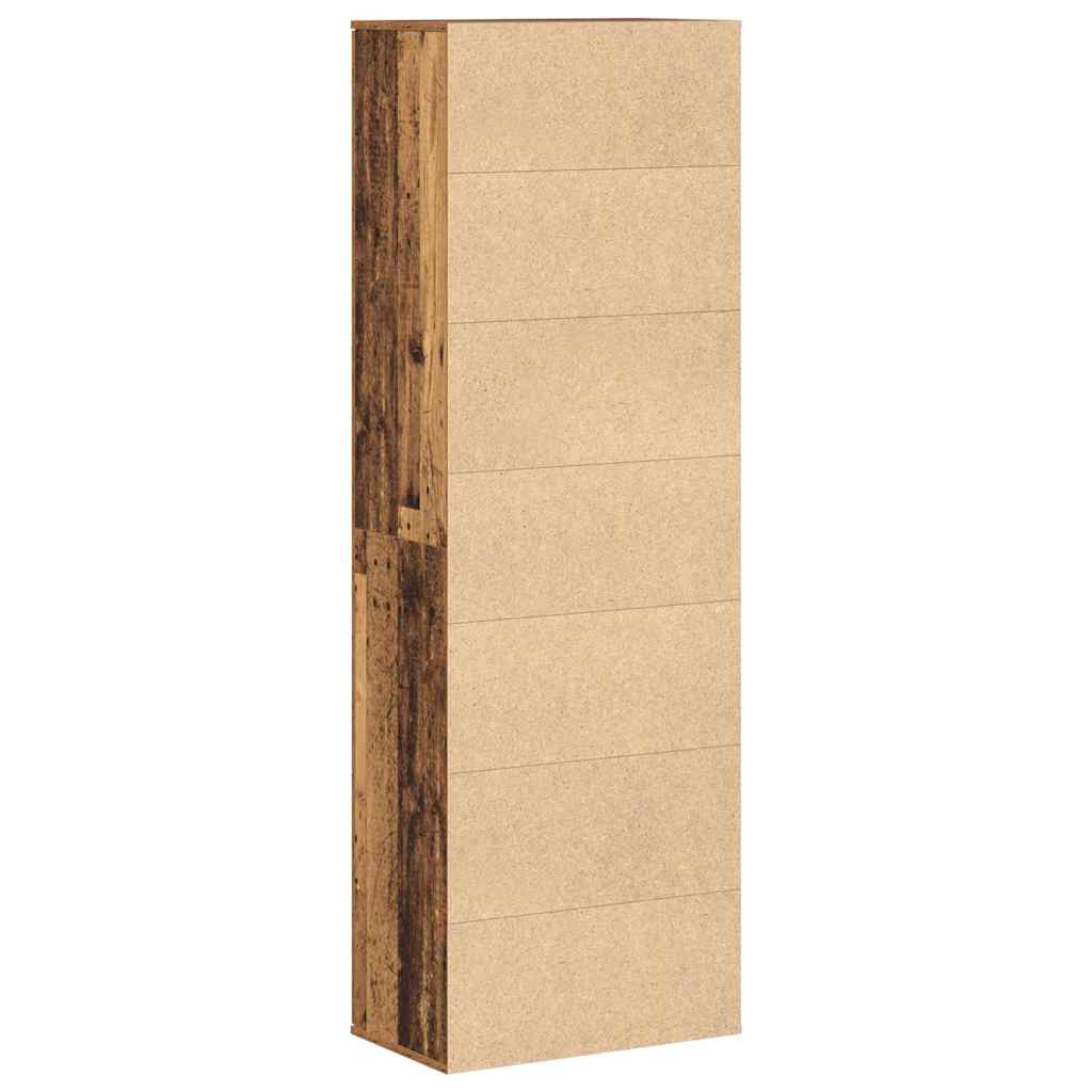 vidaXL Highboard Παλιό Ξύλο 60 x 35 x 180 εκατοστά Επεξεργασμένο ξύλο