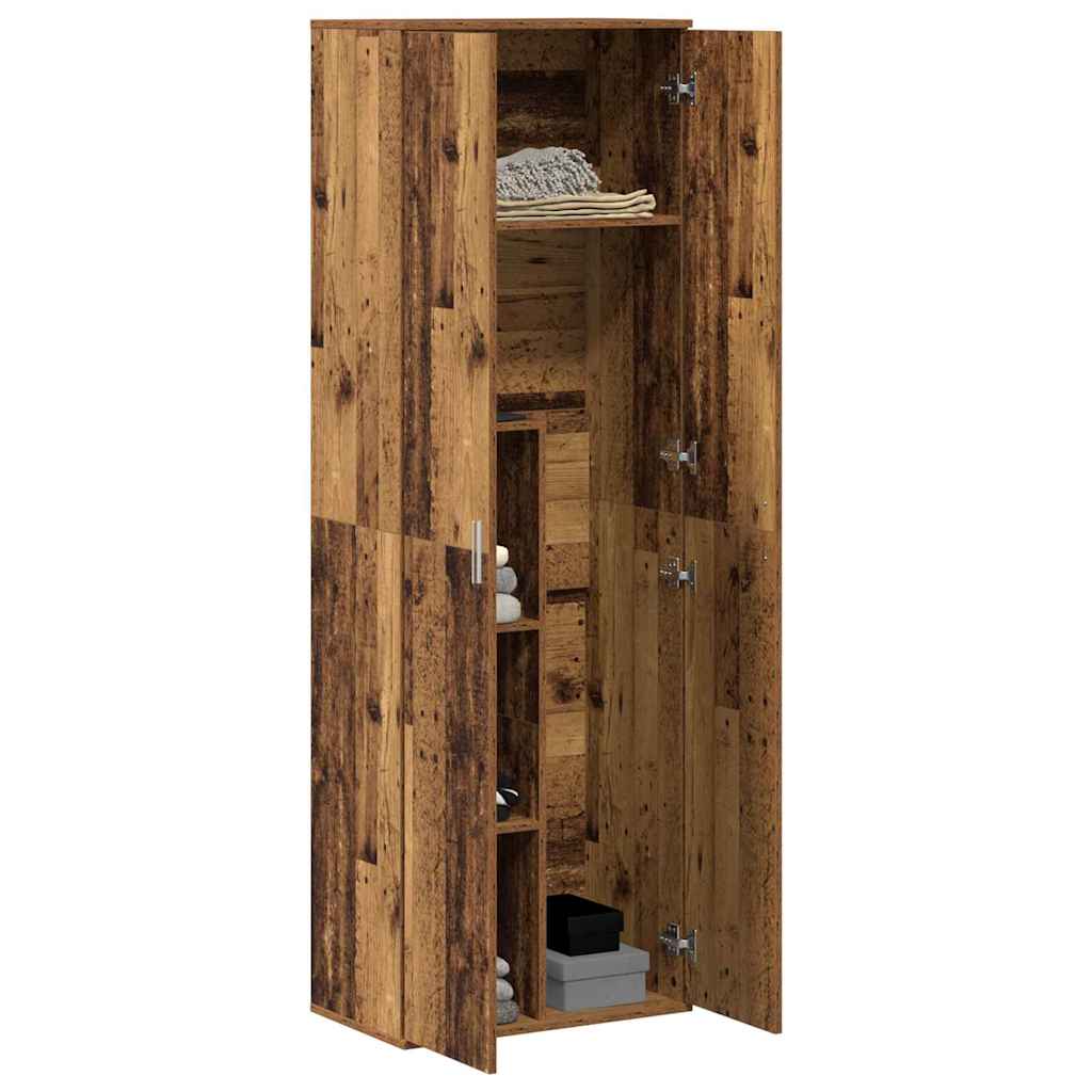 vidaXL Highboard Παλιό Ξύλο 60 x 35 x 180 εκατοστά Επεξεργασμένο ξύλο