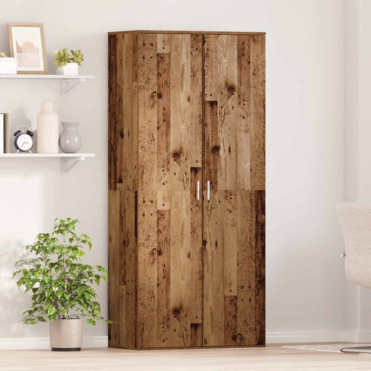 vidaXL Γραφείο 80 x 39 x 178 εκ Επεξεργασμένο Ξύλο Παλιό Ξύλο