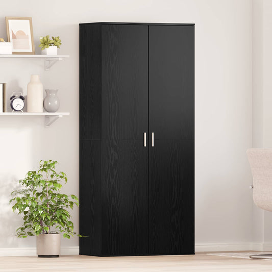 vidaXL Highboard 80 x 39 x 178 εκ Επεξεργασμένο Ξύλο Μαύρη Δρυς