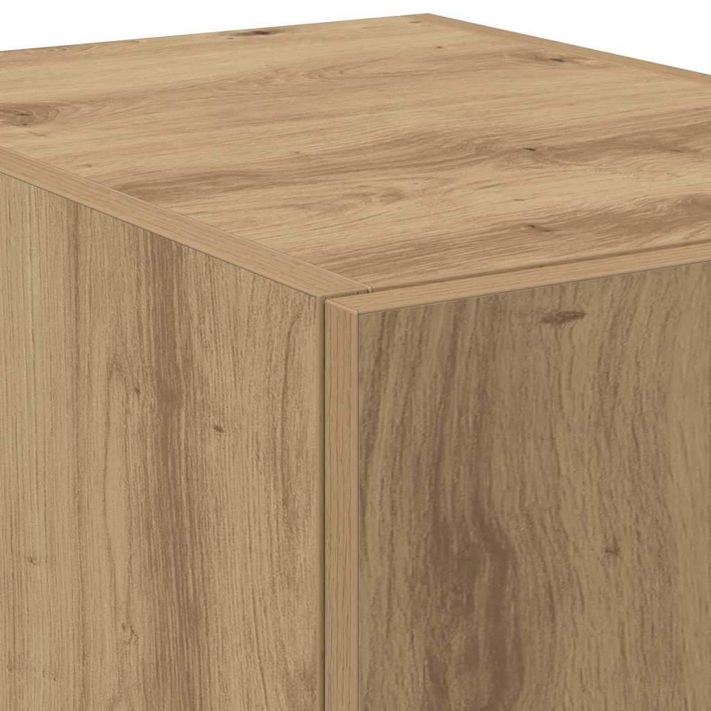 vidaXL Υψηλός μπουφές Artisan Oak 40x42.5x185 cm Επεξεργασμένο ξύλο