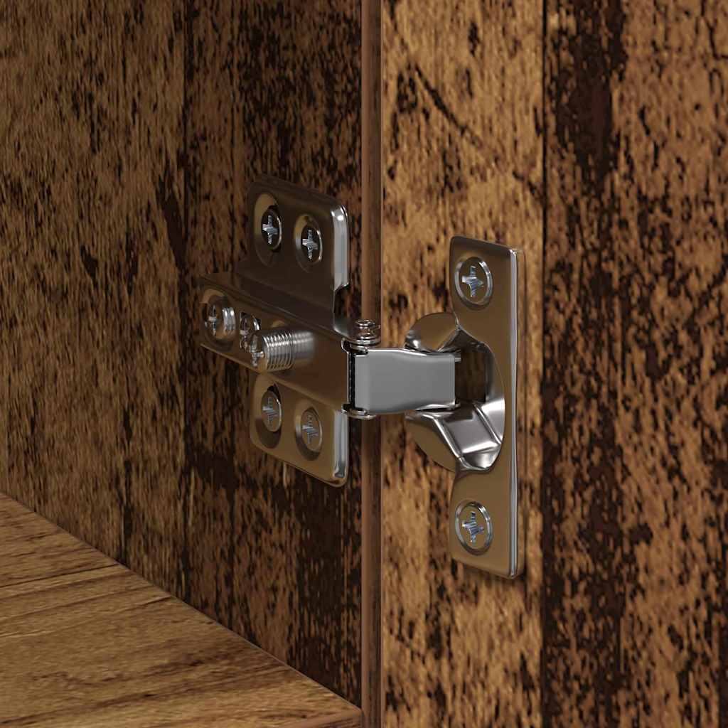 vidaXL Υψηλόμπαρο Φθαρμένο Ξύλο 45x42.5x185 εκ. MDF