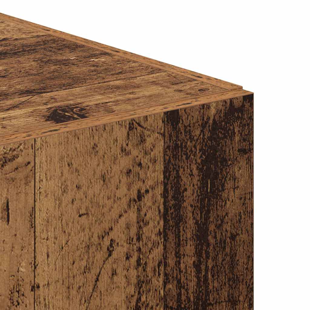 vidaXL Υψηλόμπαρο Φθαρμένο Ξύλο 45x42.5x185 εκ. MDF