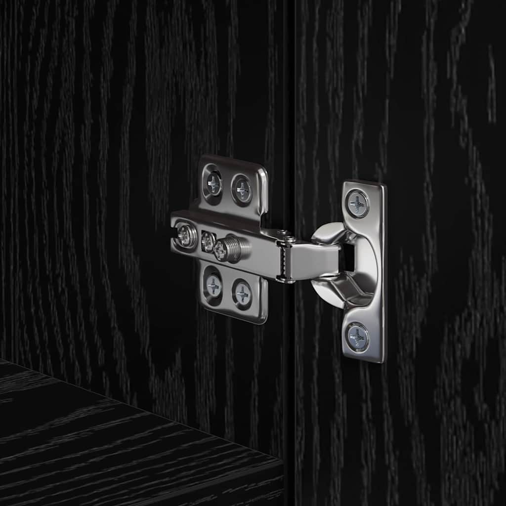 vidaXL Υψηλό Ντουλάπι Μαύρης Βελανιδιάς 45x42.5x185 εκ Επεξεργασμένο Ξύλο
