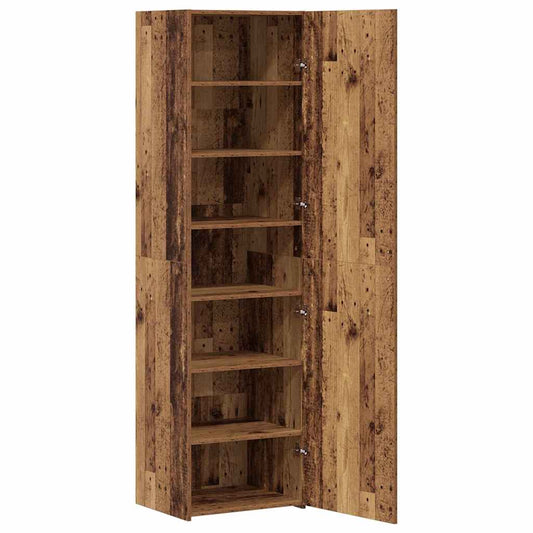 vidaXL Highboard Παλαιό ξύλο 50 x 42.5 x 185 εκ. Επεξεργασμένο ξύλο