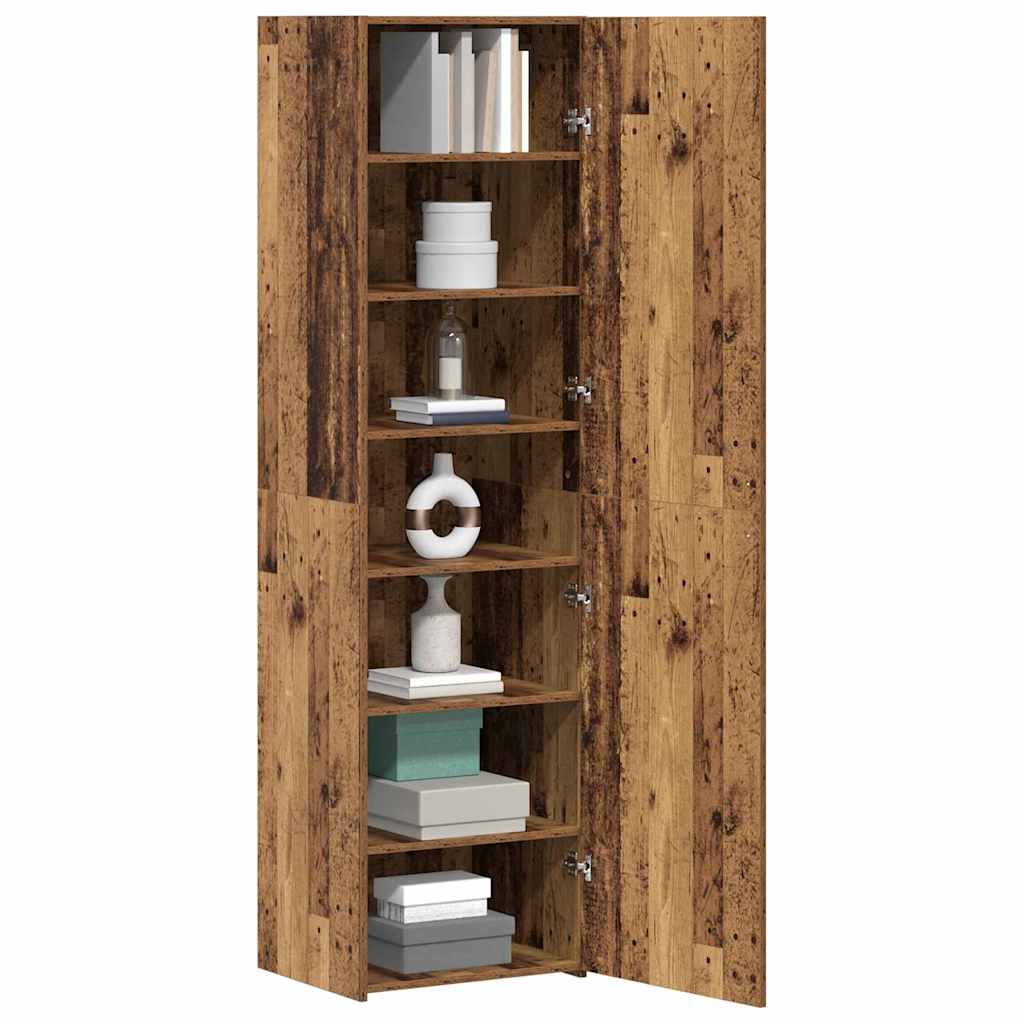 vidaXL Highboard Παλαιό ξύλο 50 x 42.5 x 185 εκ. Επεξεργασμένο ξύλο