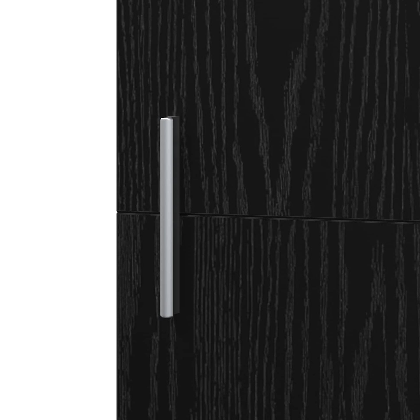 vidaXL Highboard 2 pcs Μαύρη Οξυά 50 x 42,5 x 185 εκ.