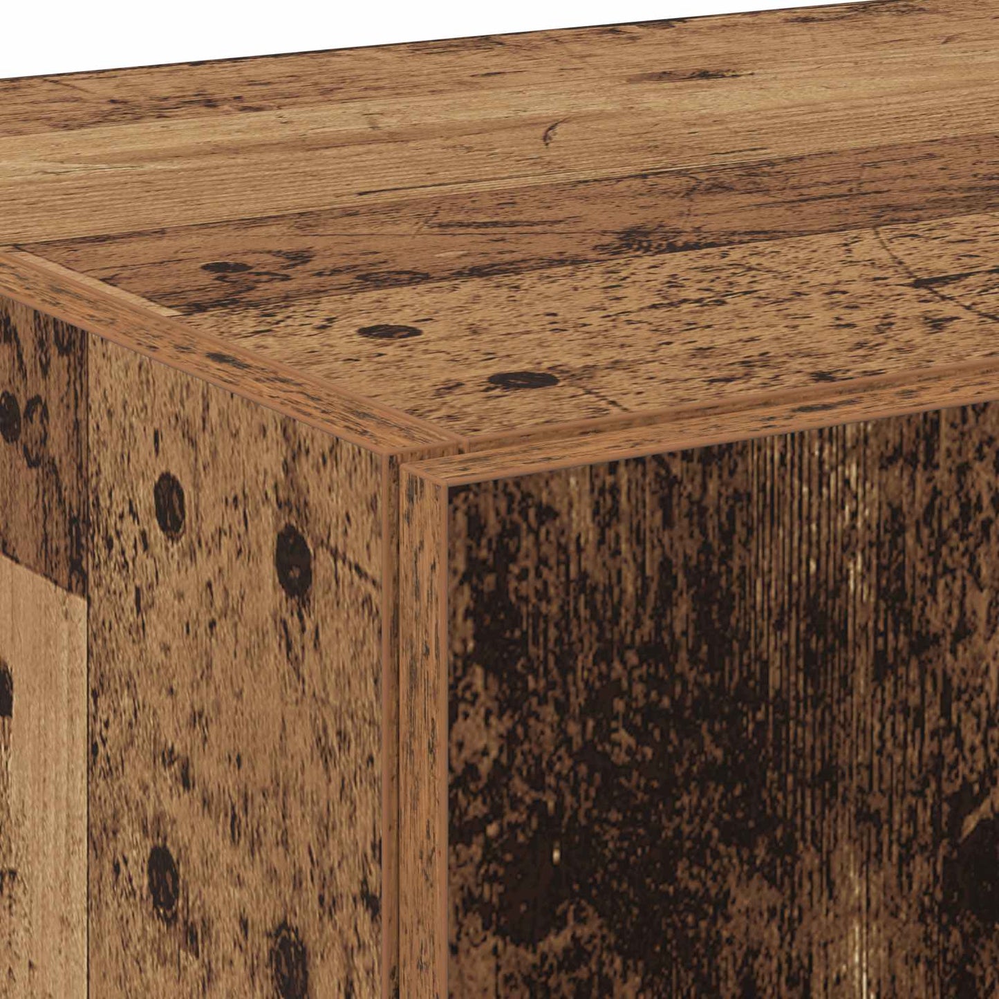 vidaXL Highboard 2 pcs Παλιό ξύλο 70 x 42,5 x 185 εκ