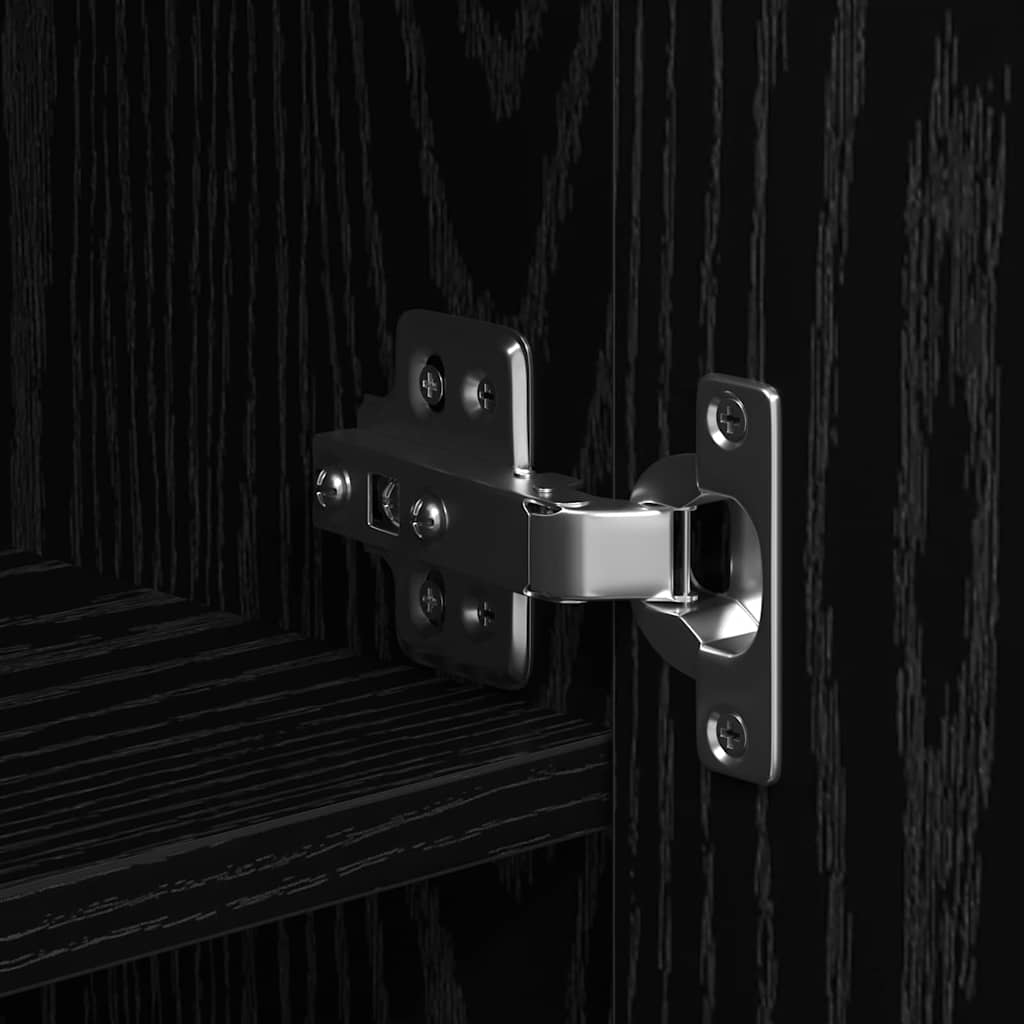 vidaXL Υψηλό Γραφείο Μαύρης Δρυός 70x42.5x185 εκ. Επεξεργασμένο Ξύλο