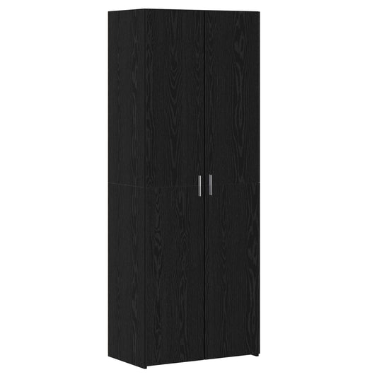 vidaXL Highboard 2 pcs Μαύρη Οξυά 70 x 42,5 x 185 εκ