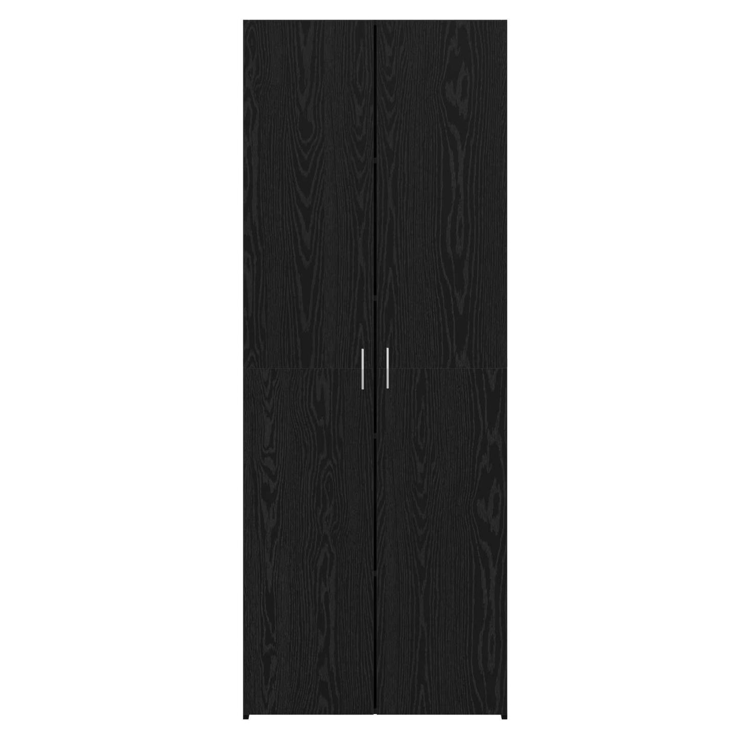 vidaXL Highboard 2 pcs Μαύρη Οξυά 70 x 42,5 x 185 εκ