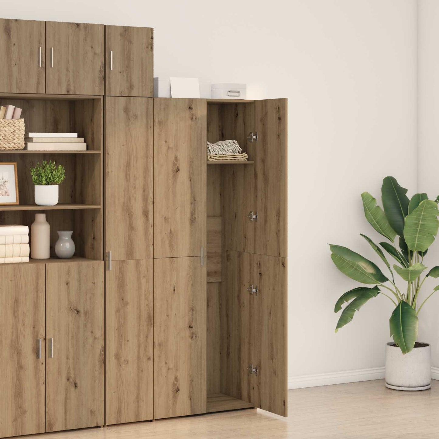 vidaXL Highboard 2 pcs Artisan Oak 70 x 42,5 x 185 εκ