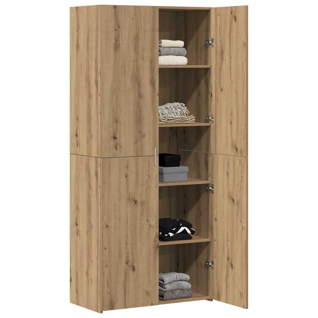 vidaXL Highboard Artisan Oak 40x42.5x185 εκ. από κατασκευασμένο ξύλο