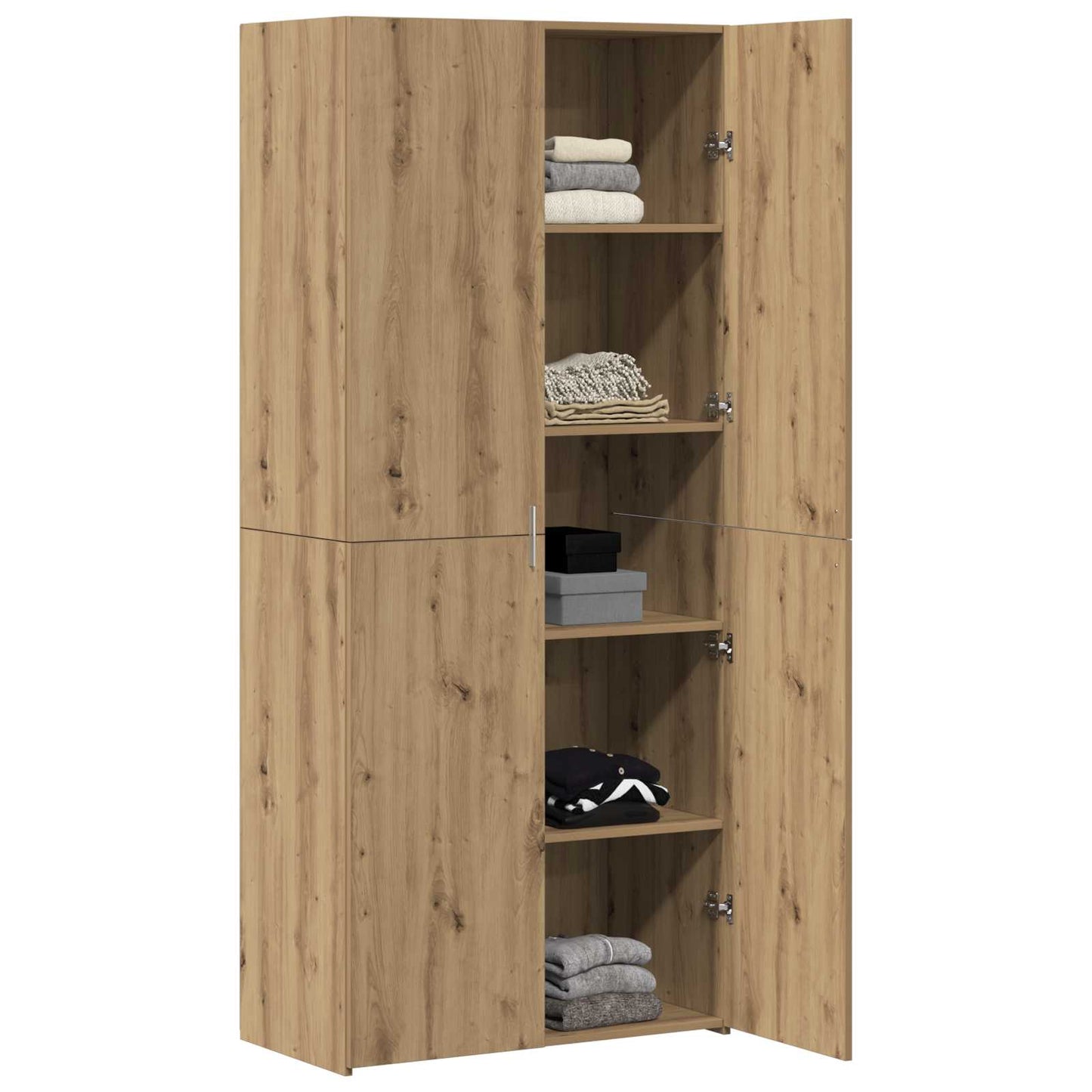 vidaXL Highboard 2 pcs Artisan Oak 80 x 42 x 185 εκ