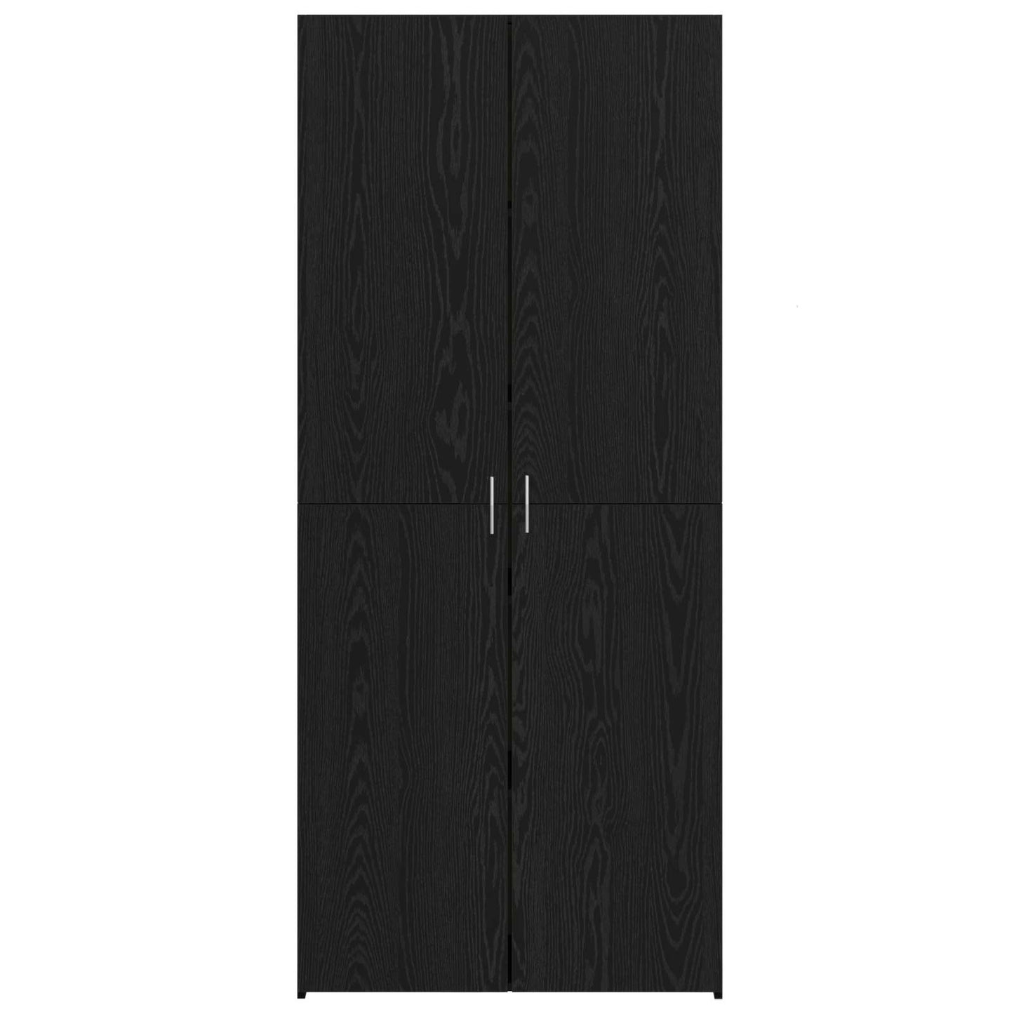 vidaXL Highboard Μαύρη Οξυά 80 x 42 x 185 εκ