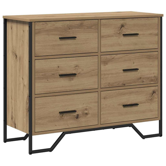 vidaXL Κουτί με Συρτάρια Ξυλόπινα 91x35.5x74.5 εκ. Επεξεργασμένο Ξύλο