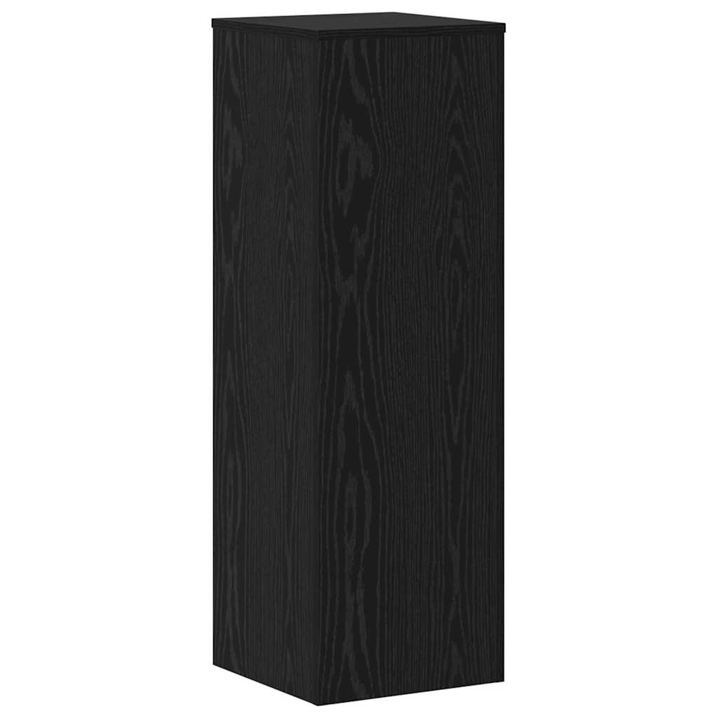 vidaXL Βάση φυτών 2 pcs Μαύρη δρυς 33 x 33 x 100 cm Επεξεργασμένο ξύλο