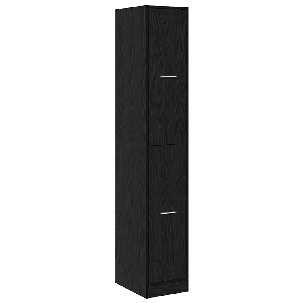 vidaXL Φαρμακοποιϊκή Ντουλάπα Μαύρη δρυς 30 x 41 x 174.5 εκ.