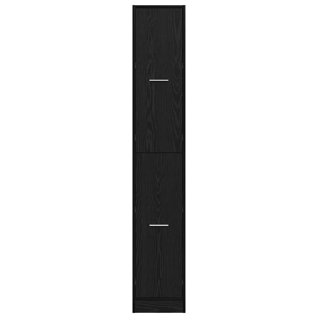 vidaXL Φαρμακοποιϊκή Ντουλάπα Μαύρη δρυς 30 x 41 x 174.5 εκ.