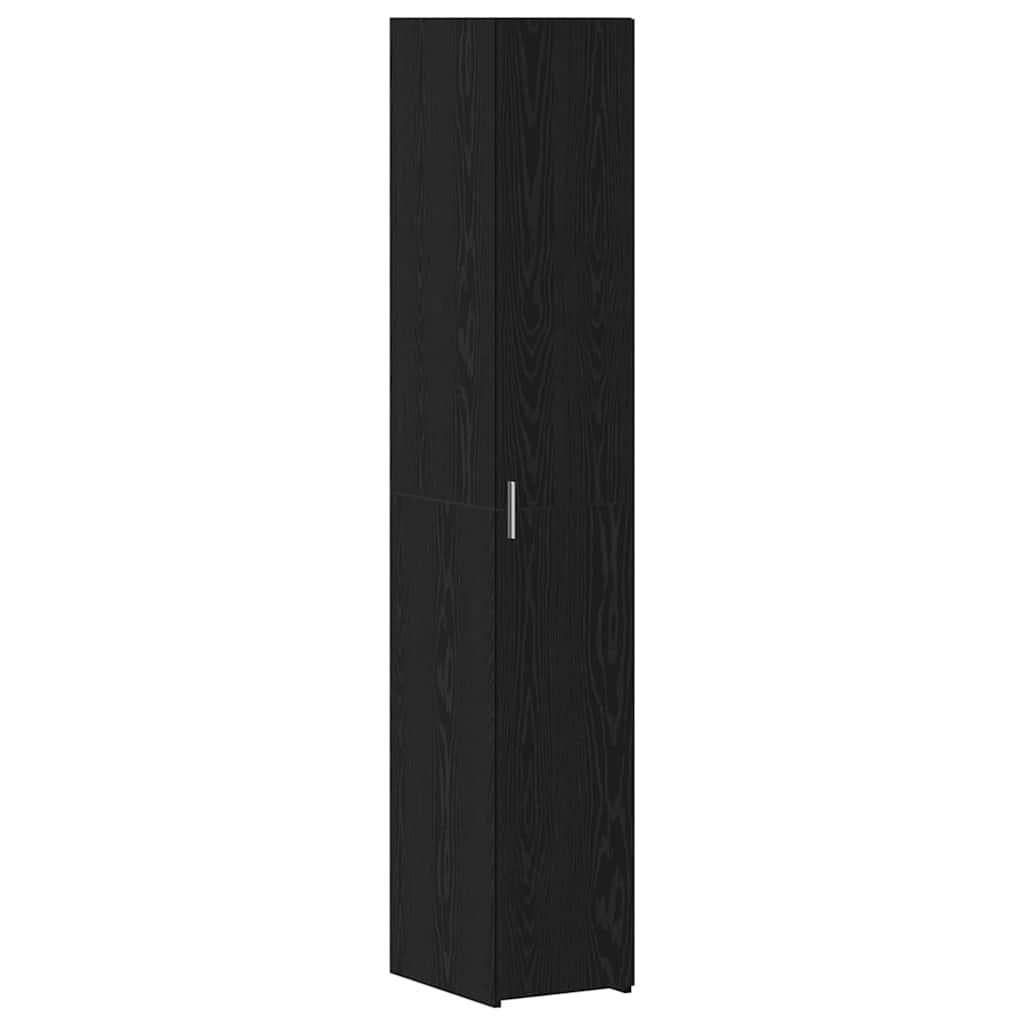 vidaXL Slim Storage Cabinet Μαύρος Δρυς 30x42.5x225 cm Επεξεργασμένο Ξύλο