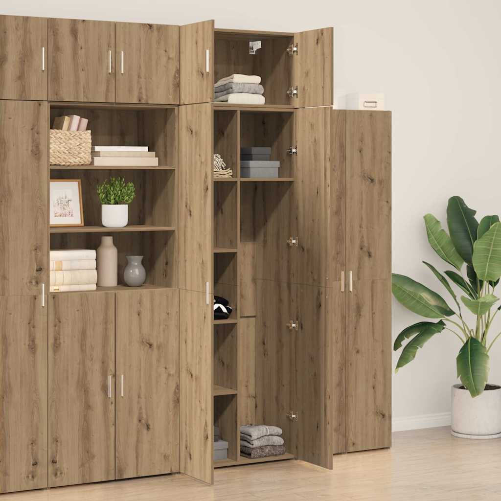 vidaXL Ντουλάπι αποθήκευσης 3 pcs Artisan Oak