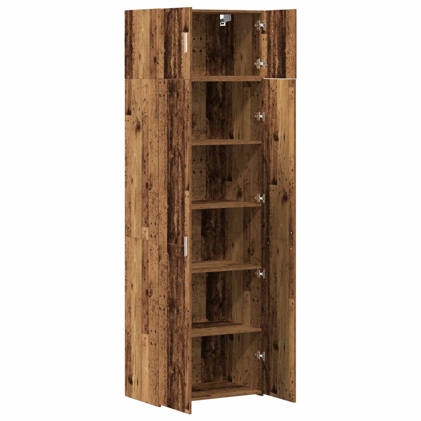 vidaXL Ντουλάπι αποθήκευσης 3 pcs Παλιό ξύλο