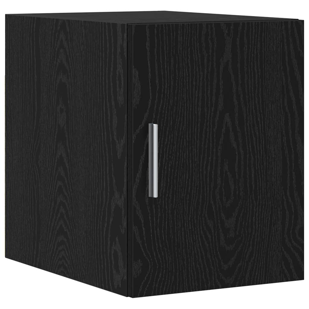vidaXL Slim Storage Cabinet Μαύρος Δρυός 30x42.5x225 εκ Μηχανουργικό Ξύλο
