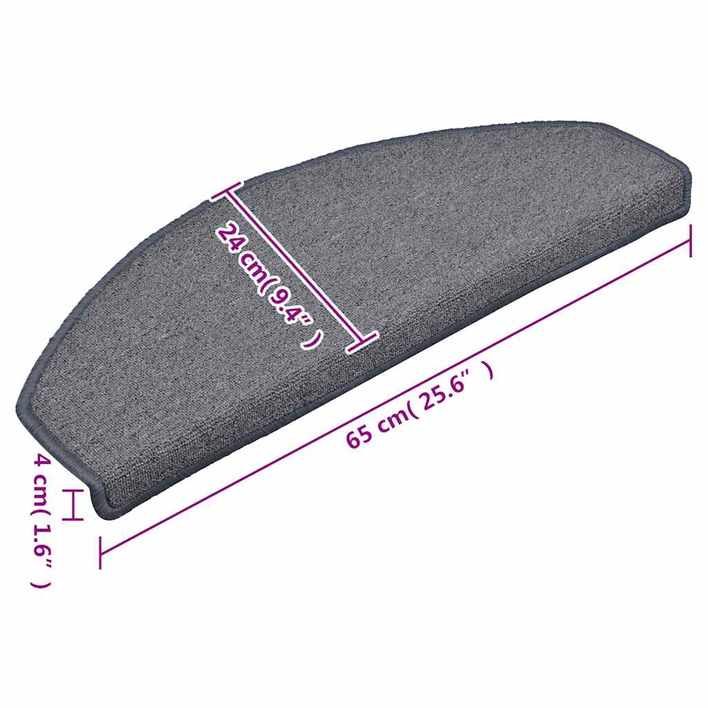 vidaXL Αυτοκόλλητα Ματ Σκαλοπατιών 30 τεμ. 65 x 24 x 4 cm Non-Slip